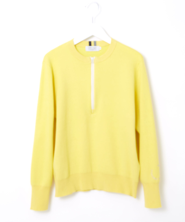 ハーフジップ プルオーバー ニット