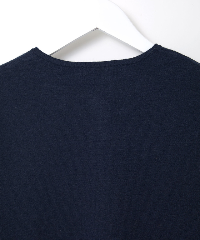 クルーネック ニット カーディガン