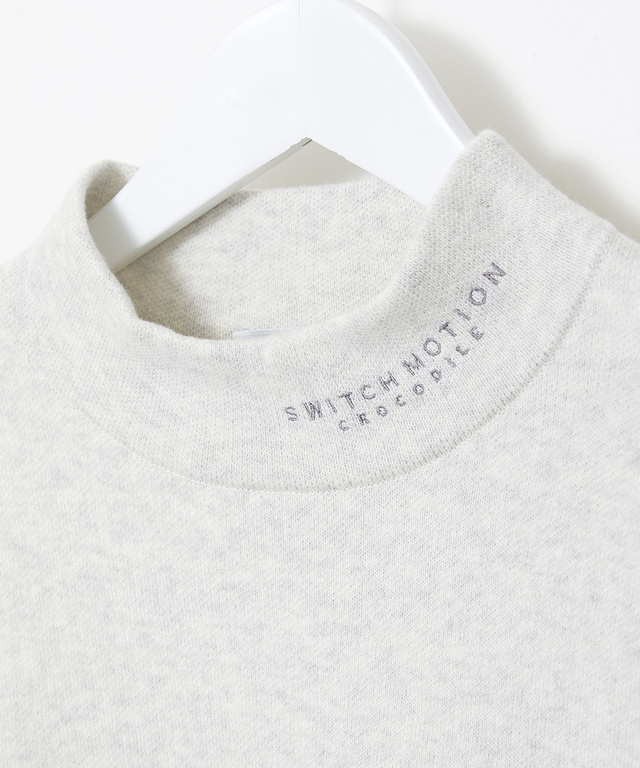 ハイネック リブデザイン ニット