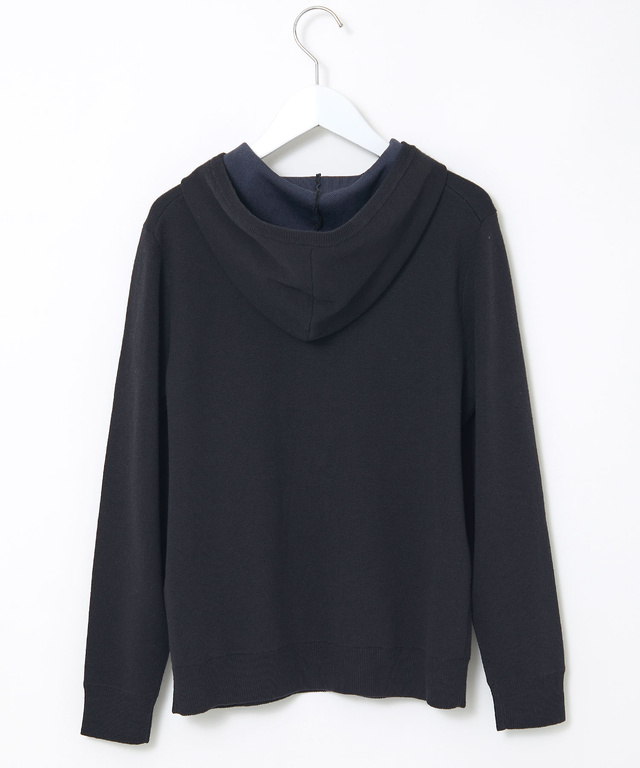 ハーフジップ パーカー プルオーバーニット