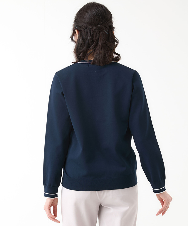 ロゴデザイン プルオーバー ニット【手洗いOK】