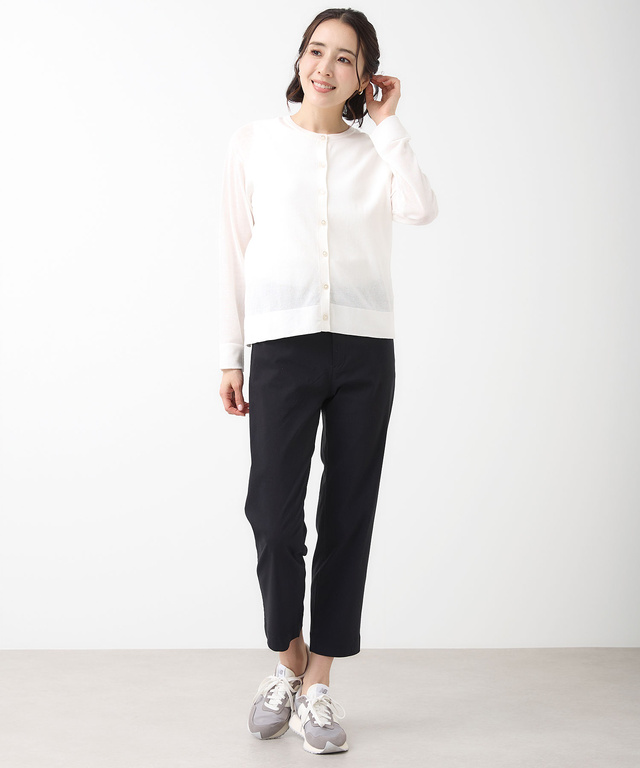 クルーネック カーディガン【手洗いOK】