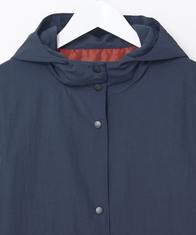 フード付き ドットボタン デザインジャケット