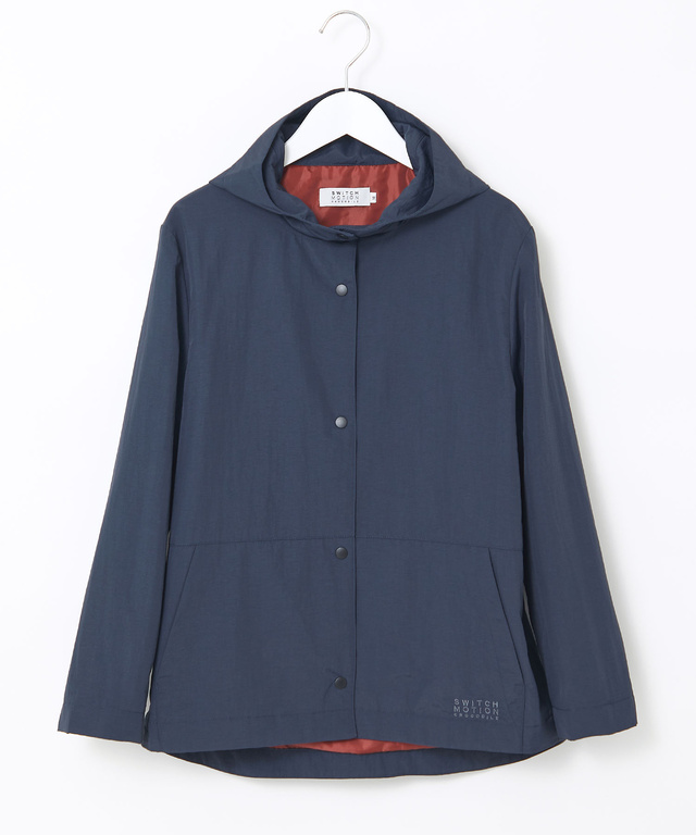 フード付き ドットボタン デザインジャケット