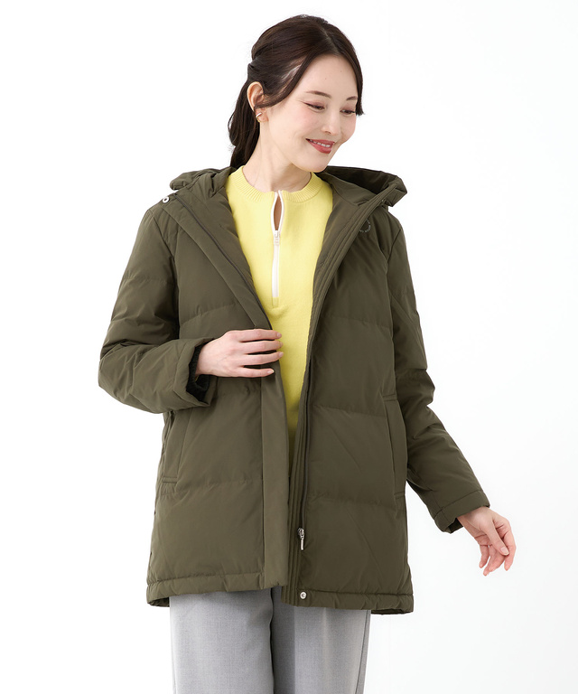 ストレッチ ミドル ダウン ジャケット【撥水加工】