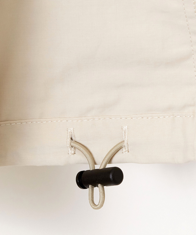 コットンナイロン スタンドカラー ブルゾン