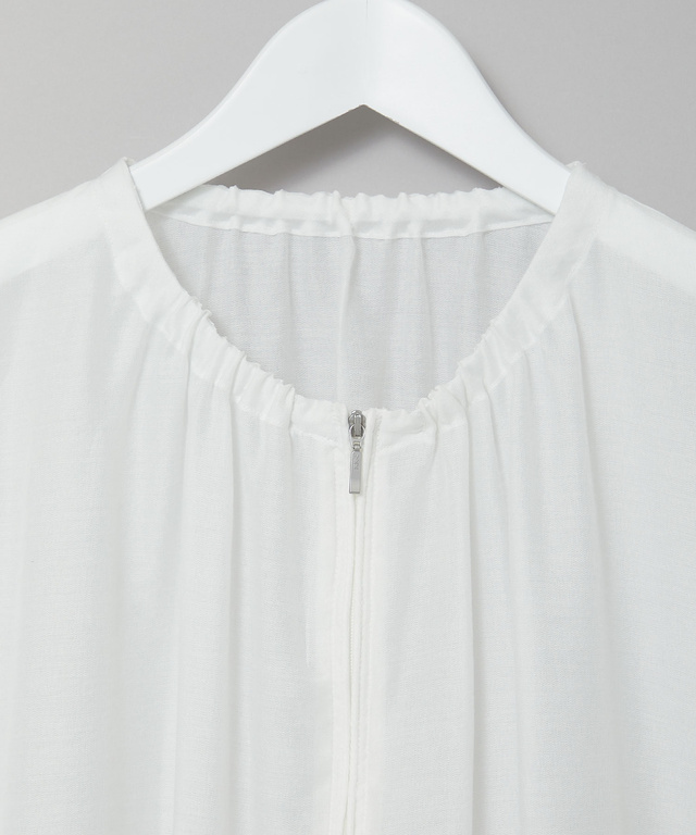 ギャザーデザイン シアーブルゾン【手洗いOK】