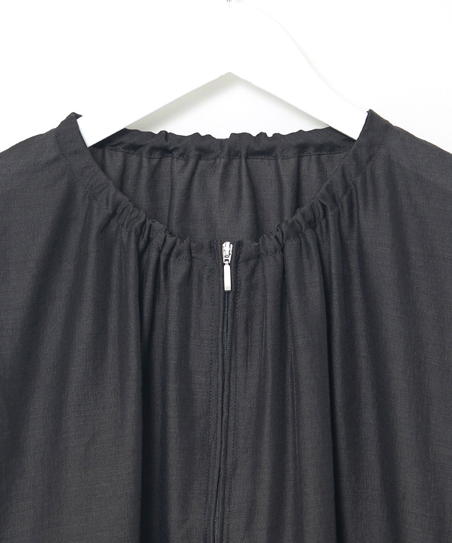 ギャザーデザイン シアーブルゾン【手洗いOK】