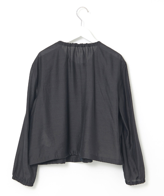 ギャザーデザイン シアーブルゾン【手洗いOK】