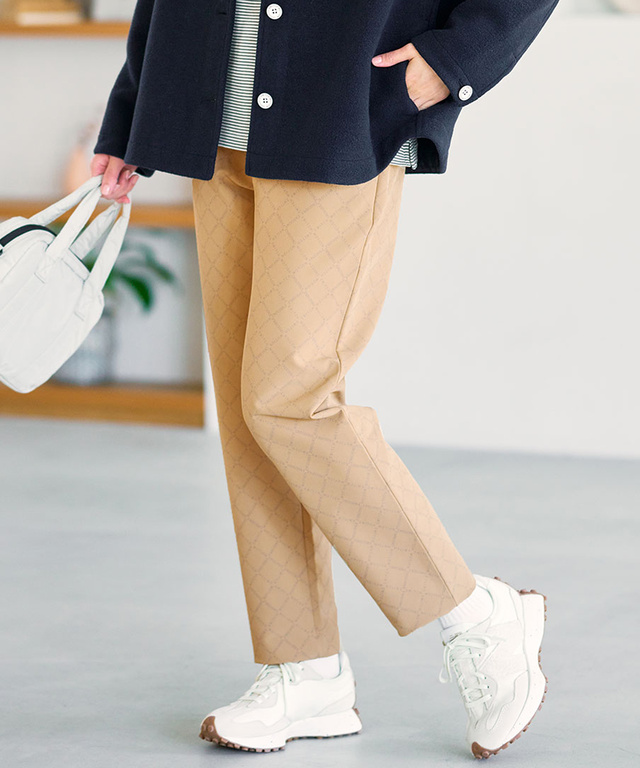 モノグラム プリント パンツ