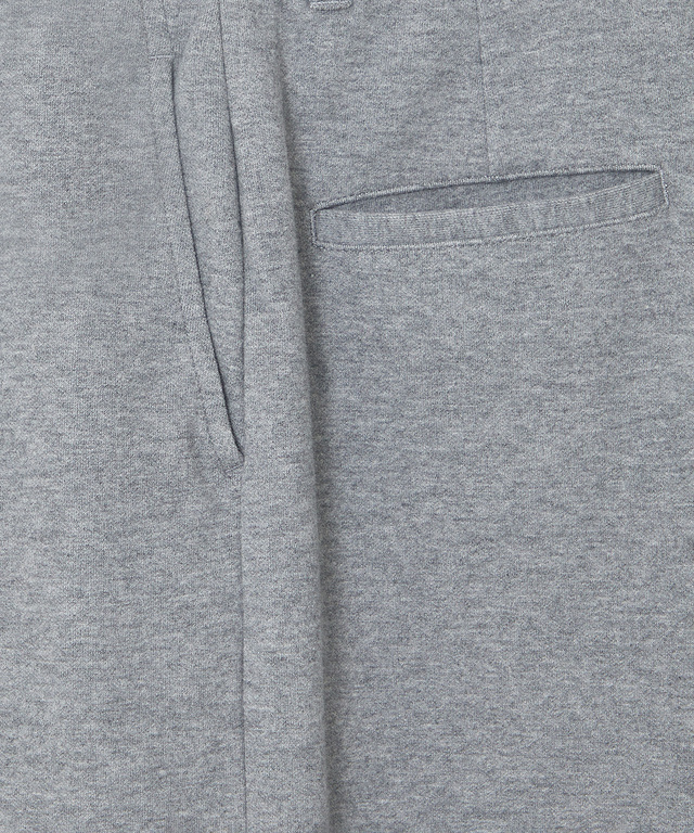 ジャージ素材 セミワイド パンツ