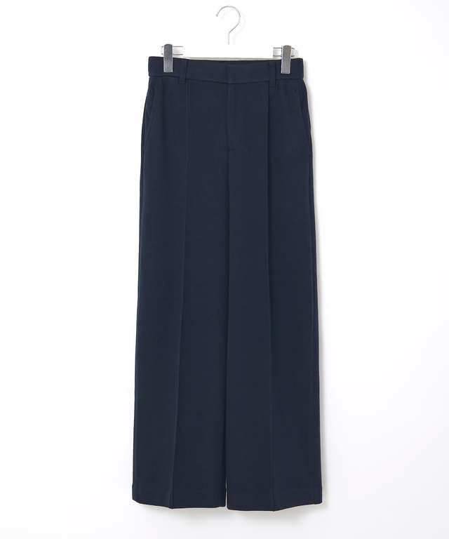 ジャージ素材 セミワイド パンツ