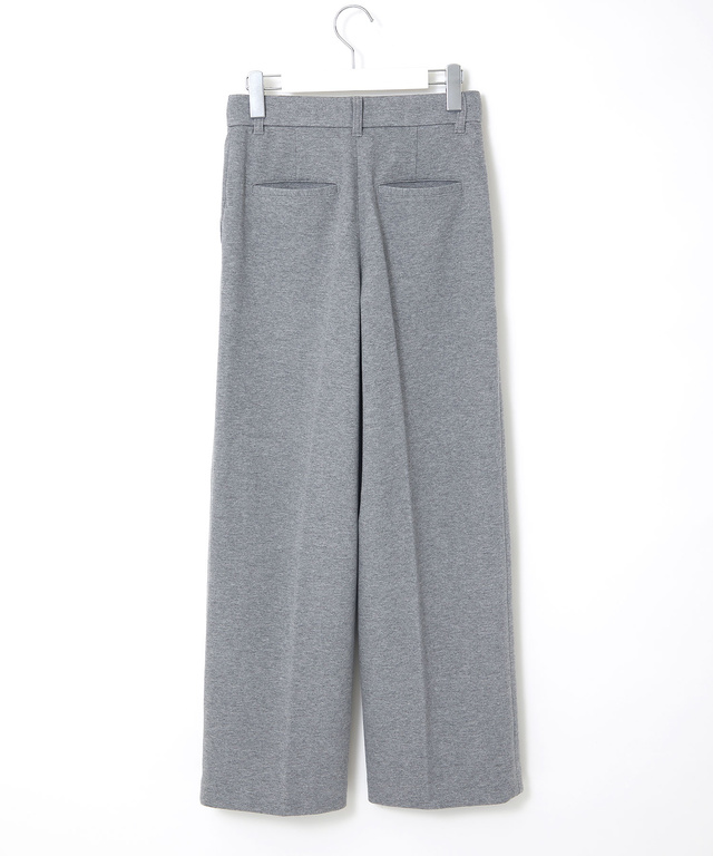 ジャージ素材 セミワイド パンツ