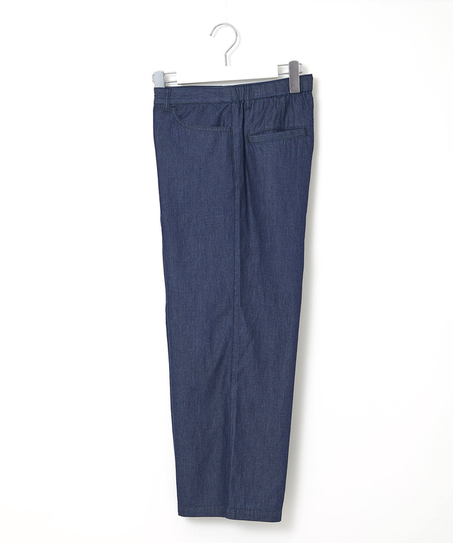 セミワイド クロップド ライト デニム