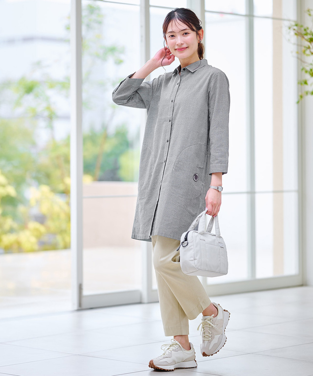 ウエストゴム テーパードパンツ【洗濯機洗いOK】