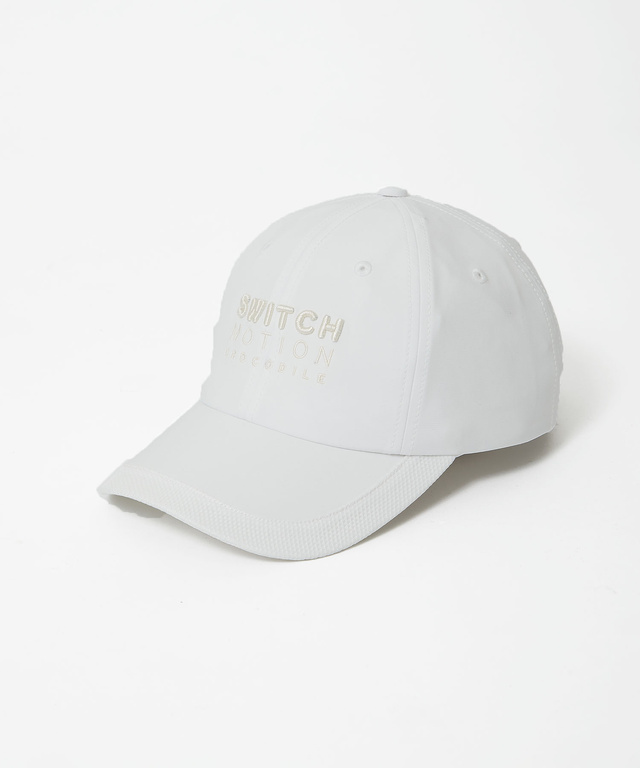 メッシュ切り替え ロゴ刺繍 キャップ