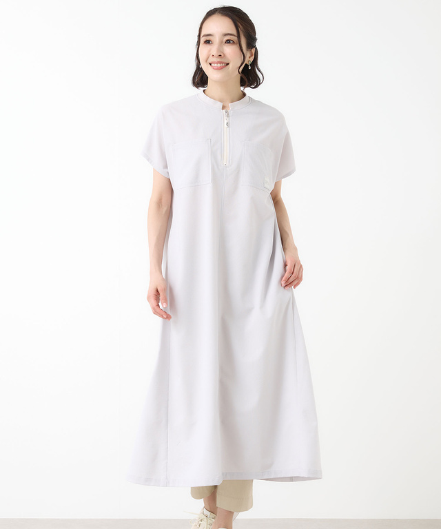 バンドカラー プルオーバー チュニック