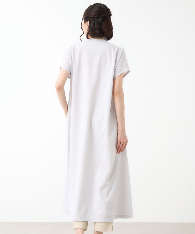 バンドカラー プルオーバー チュニック