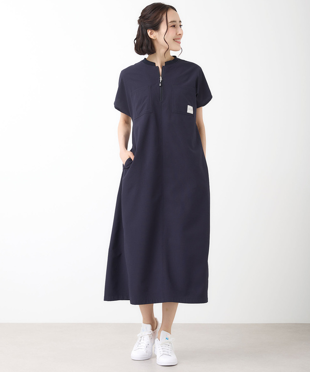 バンドカラー プルオーバー チュニック